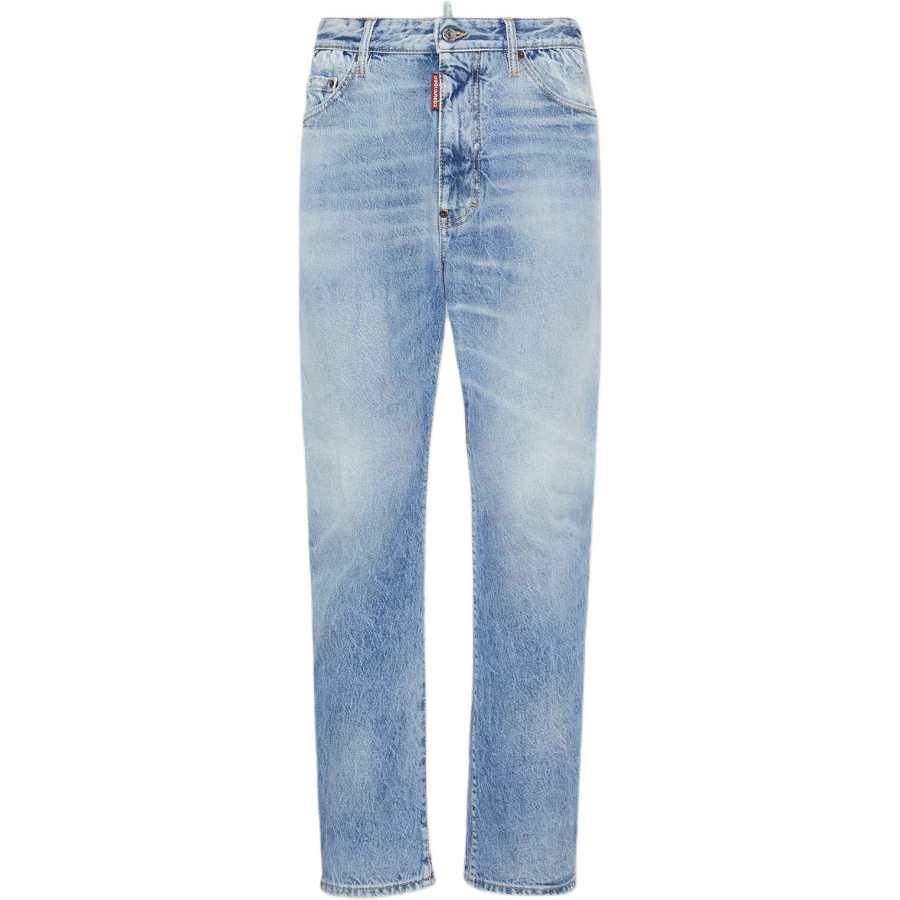 DSQUARED 2 Dsquared2 Straight Leg Logo Patch Jeans