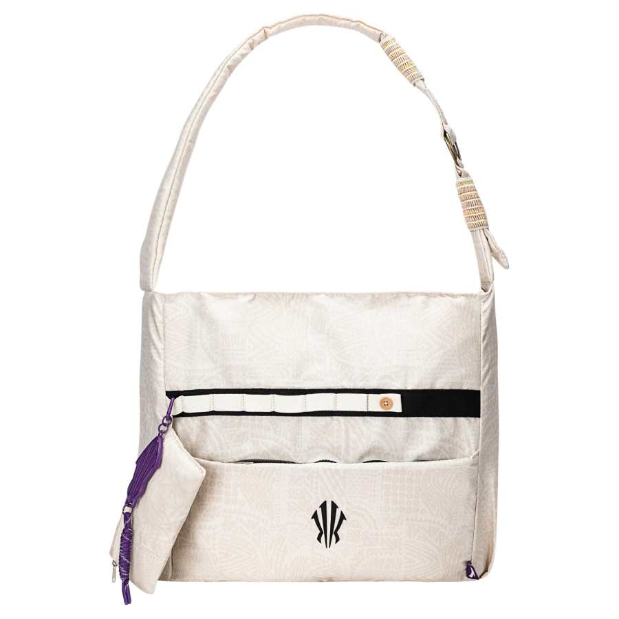 Anta Irving Collection Fashion Trend Polyester Jacquard Fabric Shoulder Bag Regular Unisex Corn White