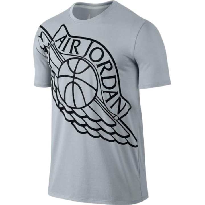 Jordan Jordan Apparel T Shirts Men's Blue Gray Crew Neck