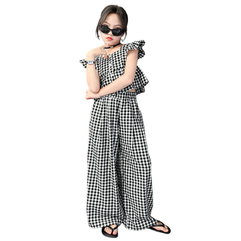 Lanza Casual Sportswear 2 Piece Set Black White Kids'