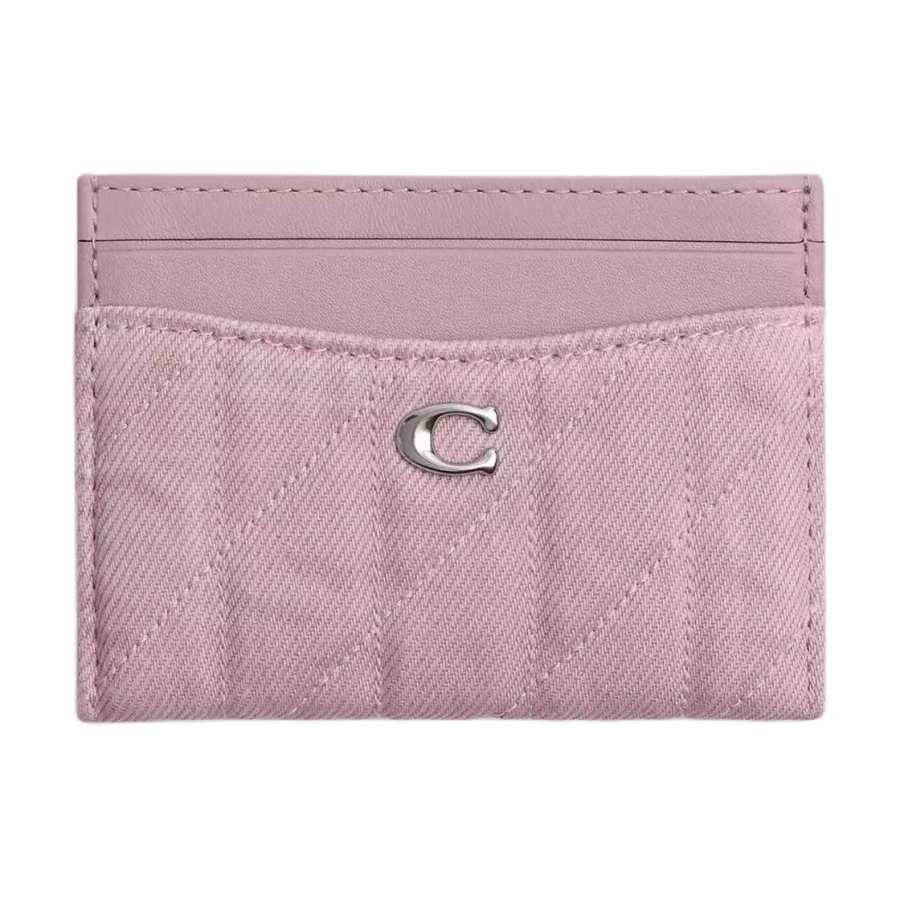 COACH COACH Essential Leather Card Holder Regular Women's Pink