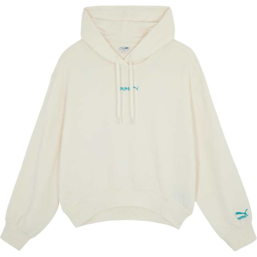 PUMA Sweatshirts Women's White Hooded Moderate Other