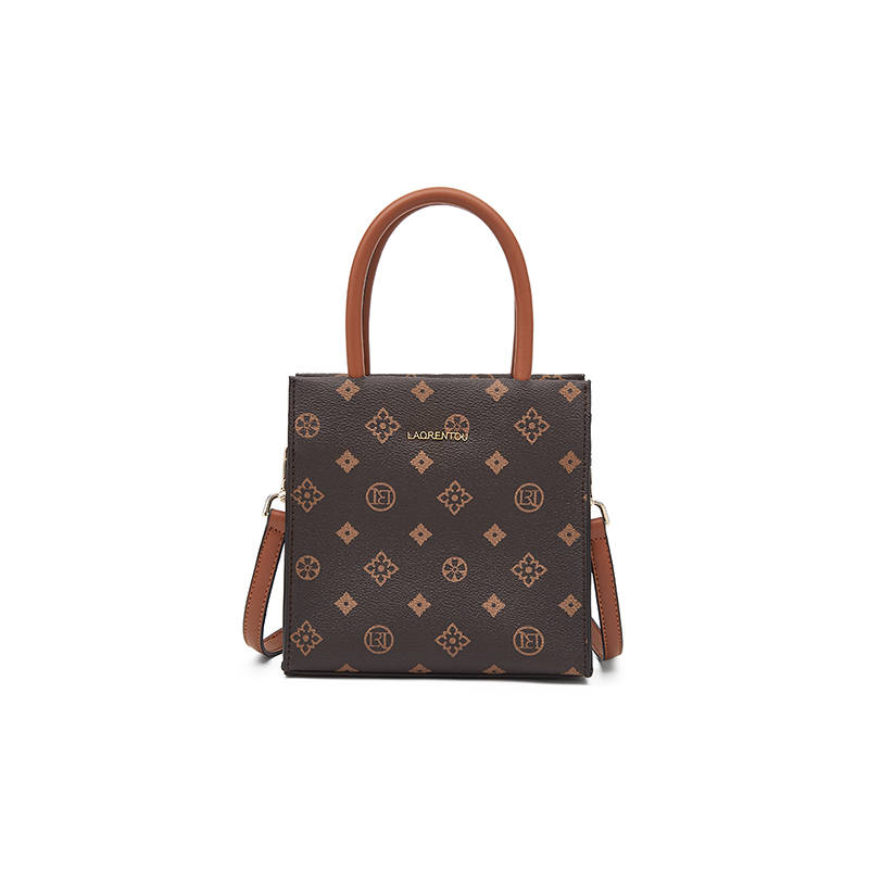 LAORENTOU Synthetic Leather Handbag Women's Coffee