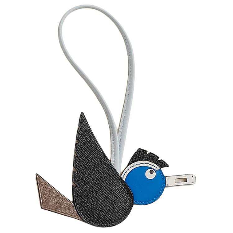 HERMES Birdy Epsom Calfskin Bag Charm Bag Accessory Unisex Multicolor