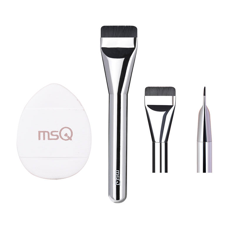 MSQ Slides Foundation Brush Beauty Tools Base Layer Setting Detail Fit Contours Concealing Mask Brush Multifunction