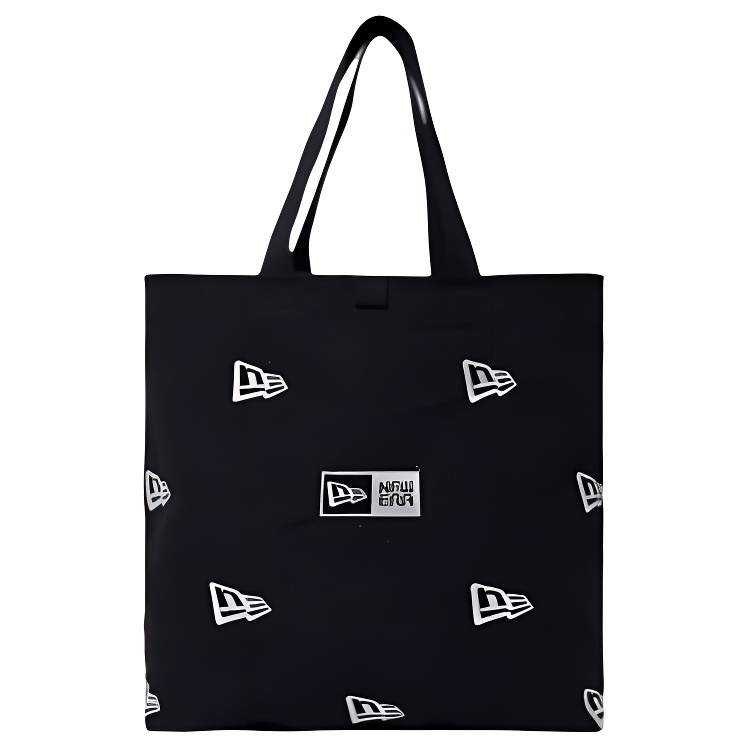 New Era Canvas Tote Bag, Shopping Bag, Handbag, Shoulder Bag Unisex Black