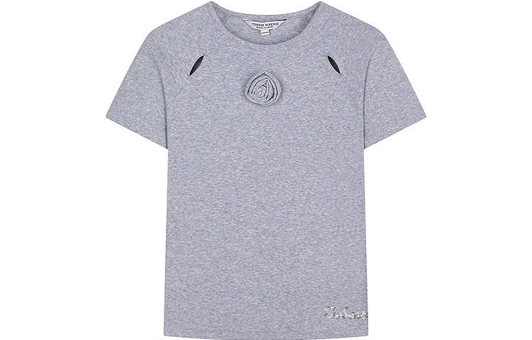 Teenie Weenie T Shirts Women's Crew Neck Moderate Straight Fit
