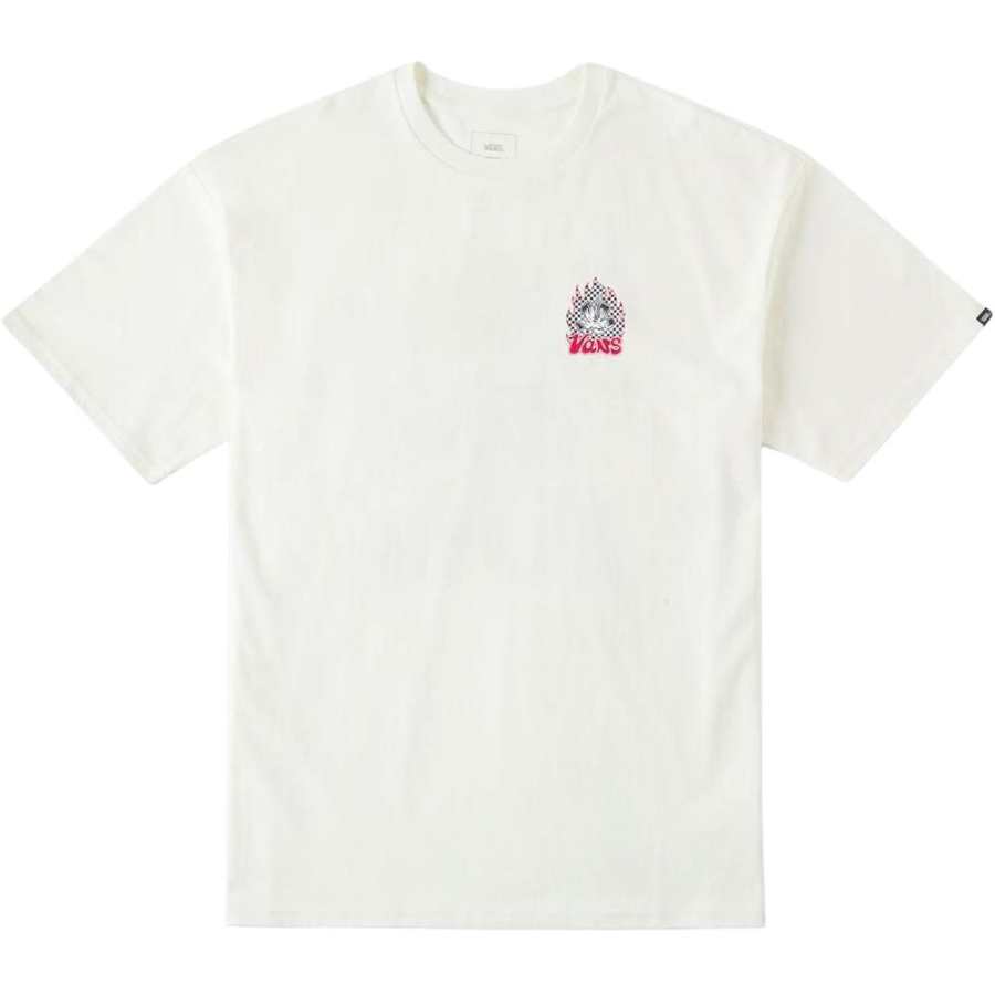 Vans Vans T Shirts Unisex Ecru Crew Neck Moderate