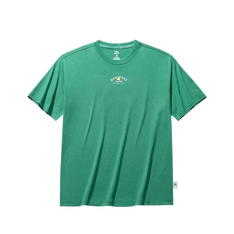 Anta Life Collection T Shirt Unisex Well Being Green