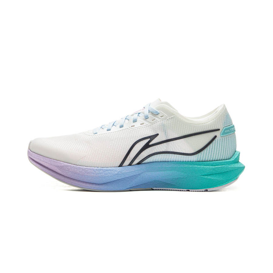 Li-Ning Li Ning ZhuiFeng Cushioning Breathable Support Low top Physical Fitness Test & Exam Running Shoes Men's White Green