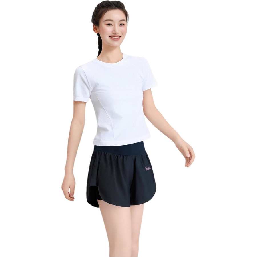 Barbie Fitness Sets Women's Crew Neck Thin