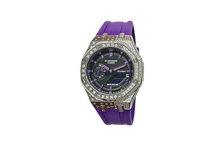CASIO CASIO Custom Collection Quartz Movement Fluoroelastomer Strap Watch Men's Watches Black Dial