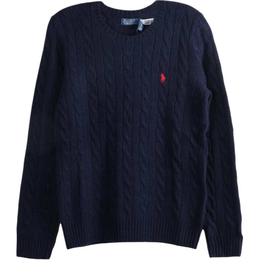 Polo Ralph Lauren Logo Embroidered Cable Knitted Jumper