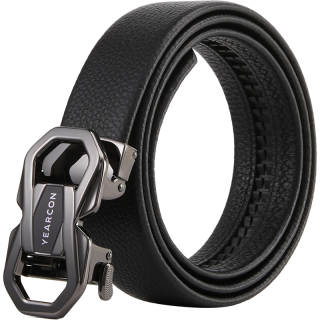 YEARCON Cow Leather Belt Men's 3.5cm