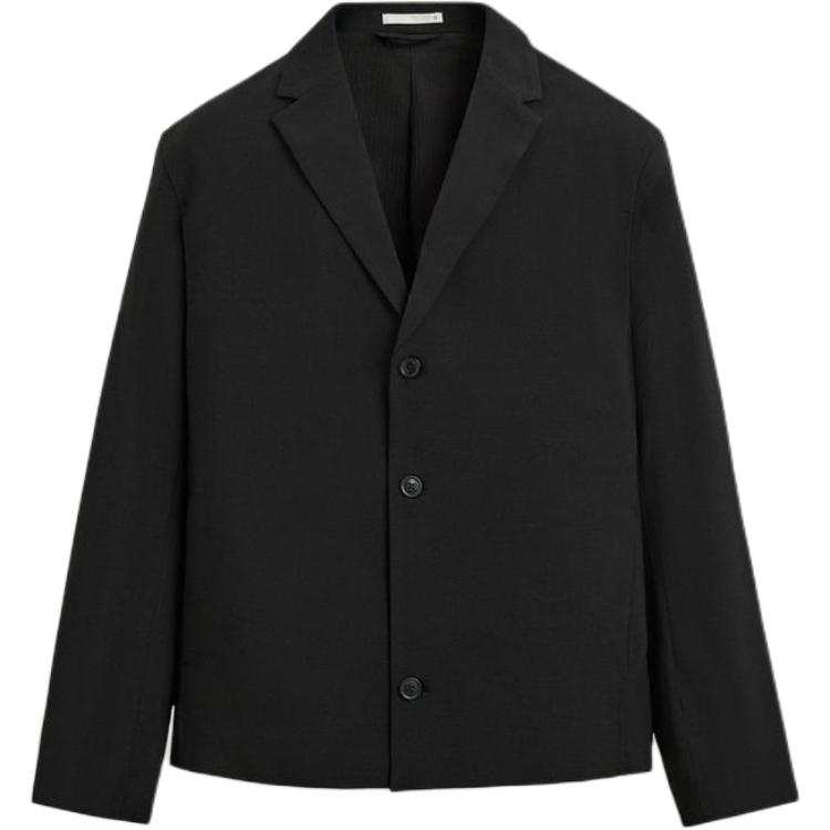 ZARA Business Suits Men's Black Suit Collar Moderate Business Suit