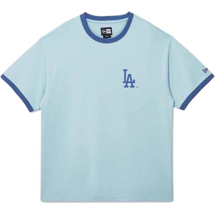 New Era T Shirts Unisex Ice Blue Crew Neck