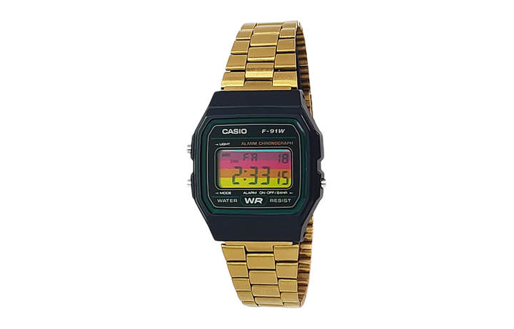 CASIO CASIO YOUTH Quartz Movement Stainless Steel Strap Watch Men's Watches Black Dial