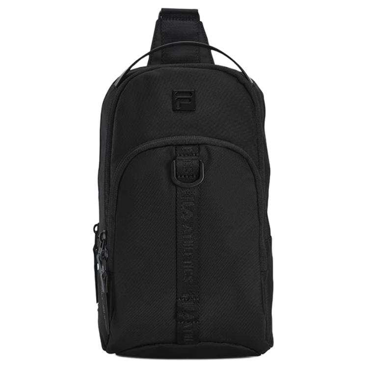 FILA Fitness Fabric Sling Bag Men's Pitch Black