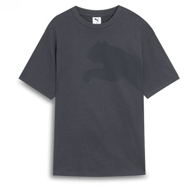 PUMA SS25 CATLOGOTEE T Shirt Unisex Galaxy Gray 69