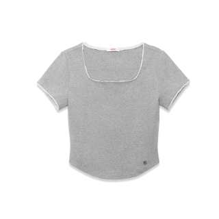 Kirsh T Shirts Women's Square Collar Moderate Straight Fit