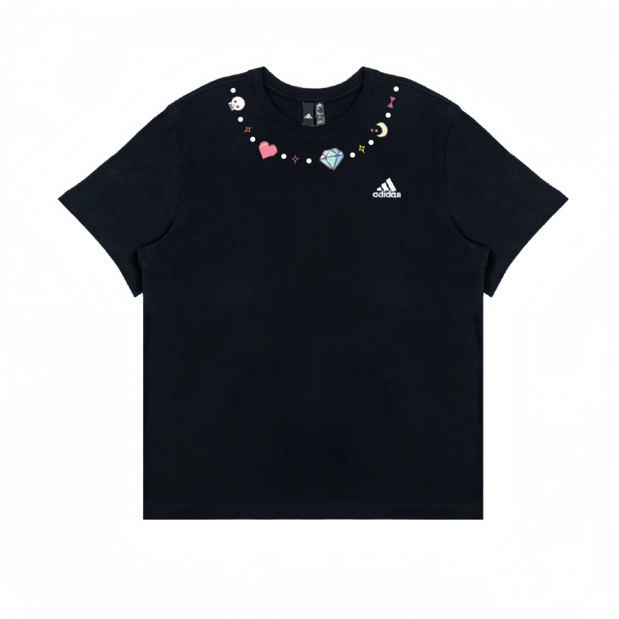 Adidas Adidas T Shirts Unisex Black Crew Neck Straight Fit