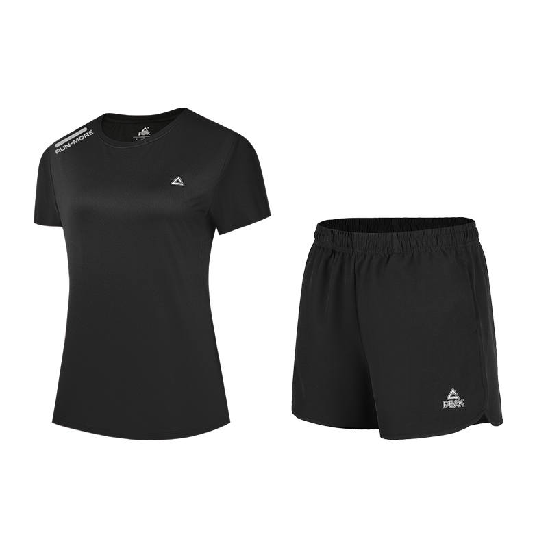 PEAK PEAK Running Clothing Sets Women's Black