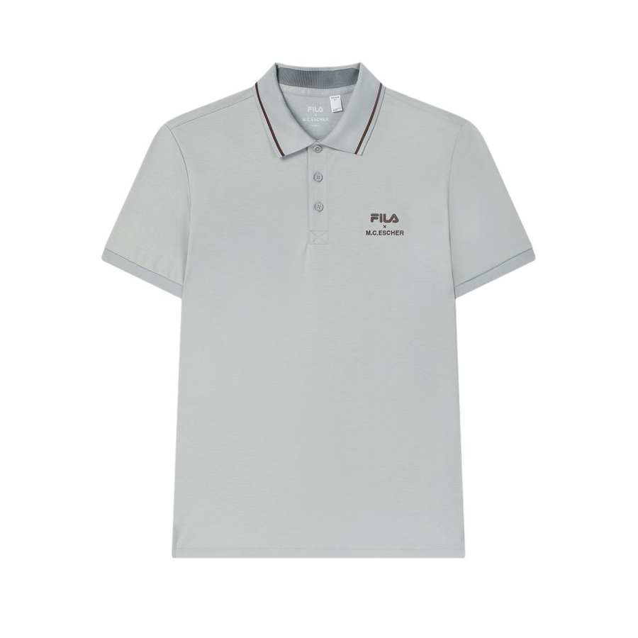 FILA x M.C.ESCHER Polo Shirt Men's Dark Mist Gray GY