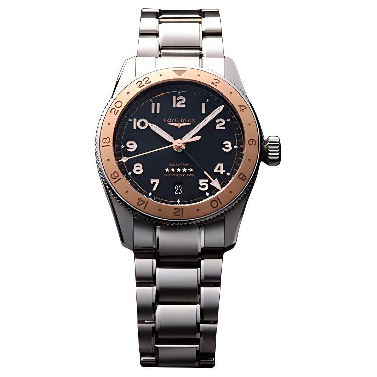 LONGINES Spirit Collection Automatic Mechanical Movement 100m Waterproof Men's Watches Watch 39mm Black Dial
