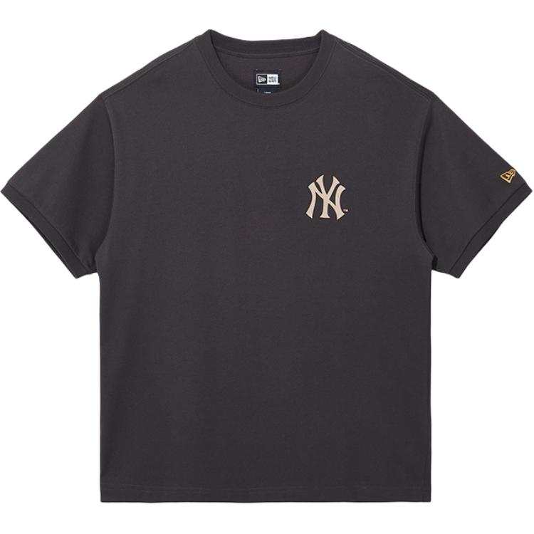 New Era T Shirts Unisex Dark Gray Crew Neck