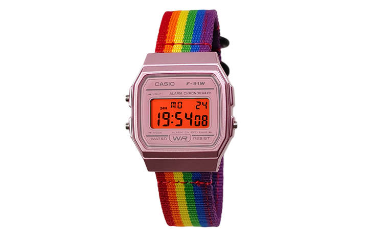 CASIO CASIO Custom Collection Quartz Movement Nylon Strap Watch Women's Watch Multicolor Watch Dial
