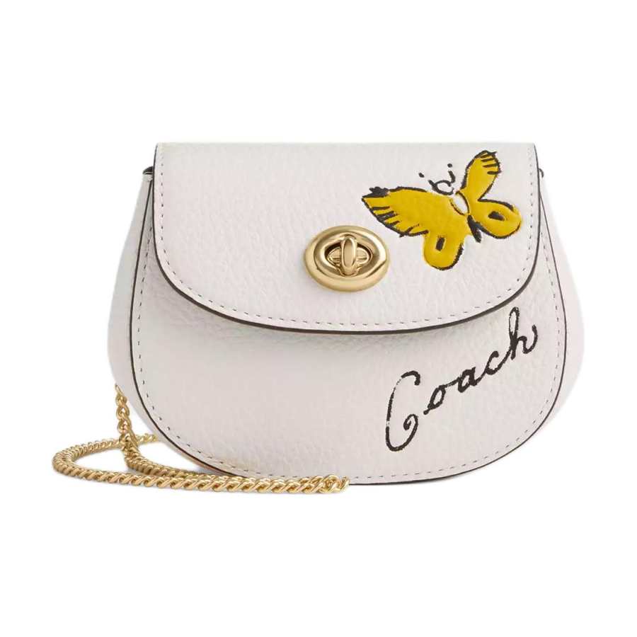 COACH COACH Leather Coin Purse Regular Women's Chalk