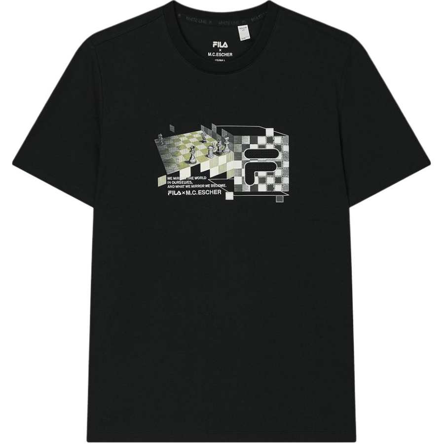 FILA x M.C.ESCHER T Shirt Men's Black