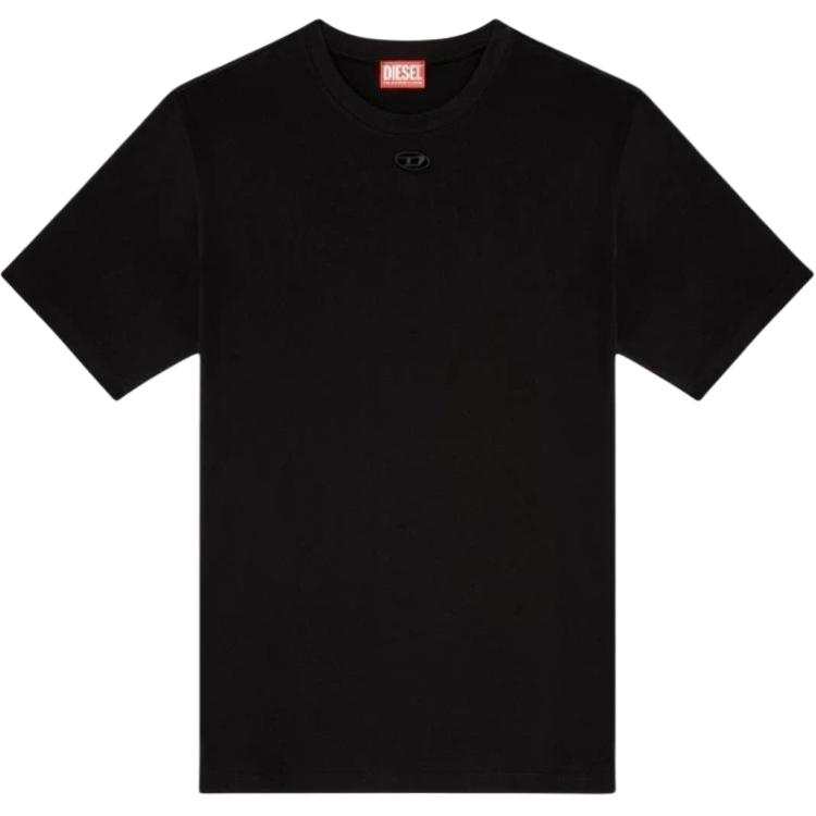 DIESEL Oval D Logo Cut Out Crewneck T Shirt