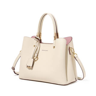 PIERRE CARDIN Cow Leather Handbag Regular Women's Beige/Black/Burgundy/Blue