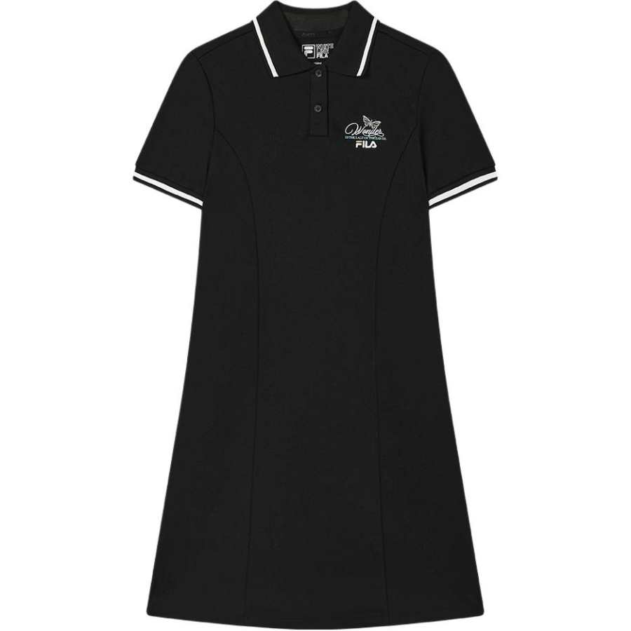 FILA Heritage Short Sleeved Dress Women's Black