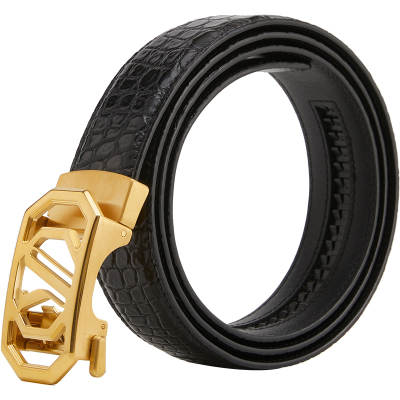 YEARCON Crocodile Leather Belts Men's 3.5cm