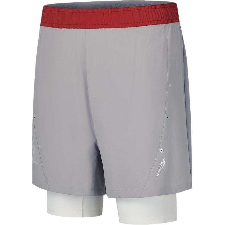 Saucony Sports Shorts Men's Asphalt Cloud Gray