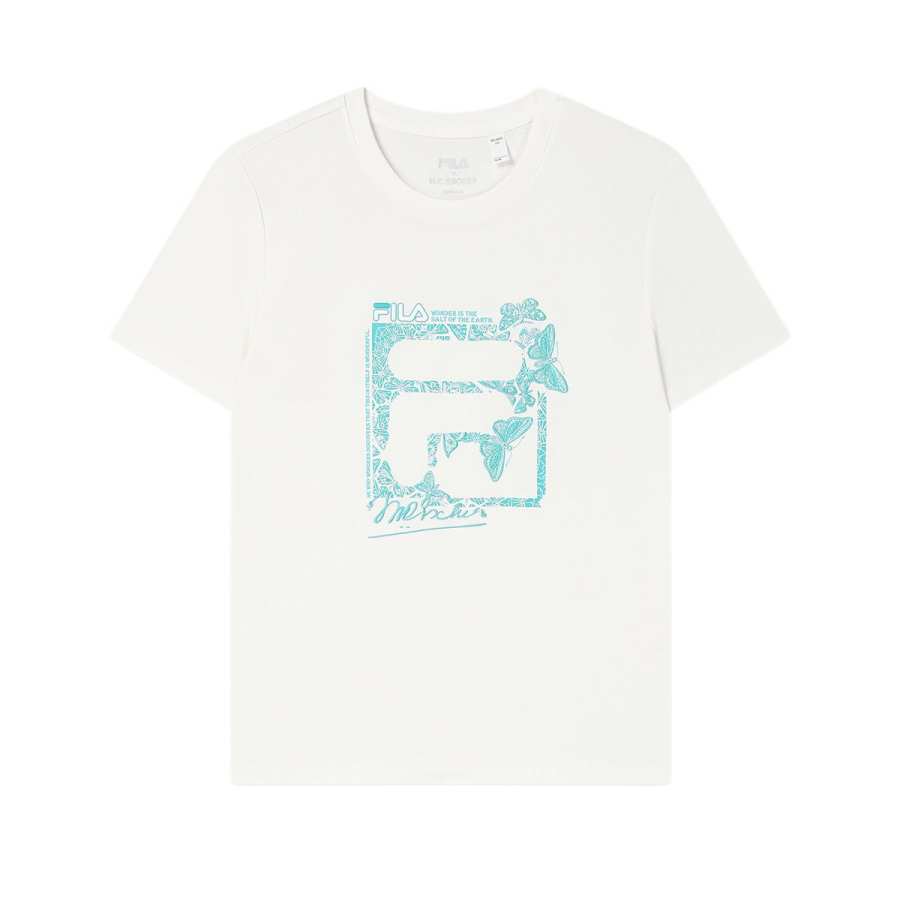 FILA x M.C.ESCHER SS25 T Shirt Women's Cloud White