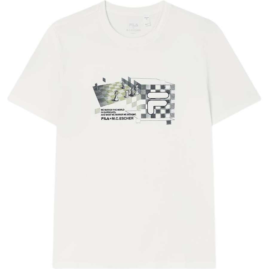 FILA x M.C.ESCHER T Shirt Men's Cloud White