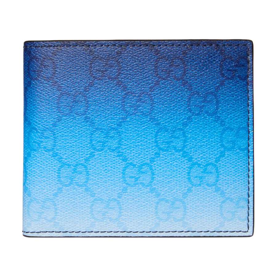 GUCCI Coated Fabric Wallet Men's Blue
