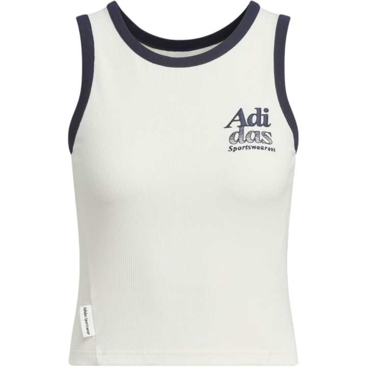 Adidas Adidas Logo Tank Top Sport Vests Women's Jade White