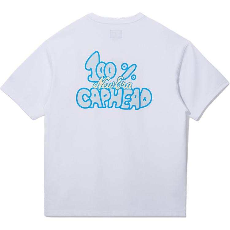 New Era T Shirts Unisex White Crew Neck Moderate Straight Fit