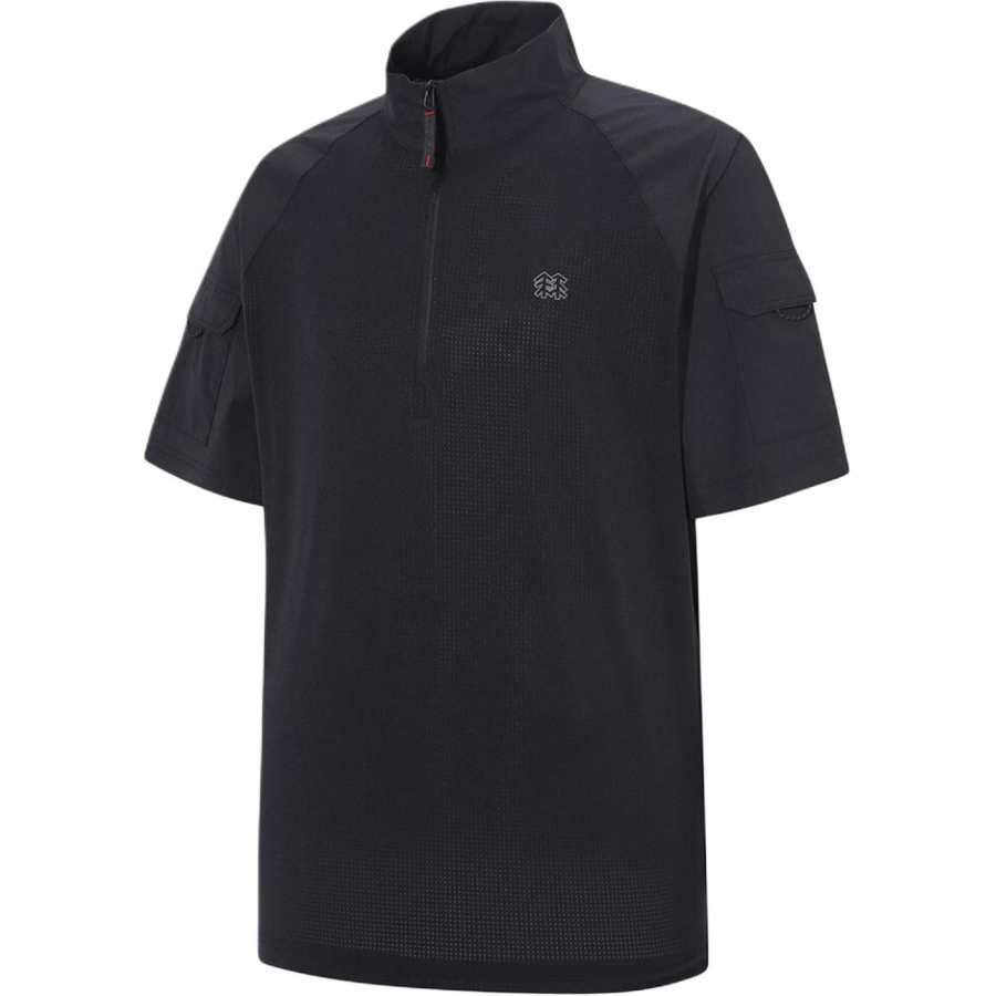 KOLON SPORT T Shirts Men's Stand Collar Moderate