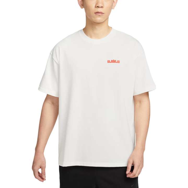 Nike Nike T Shirts Men's Ecru Crew Neck Moderate Straight Fit