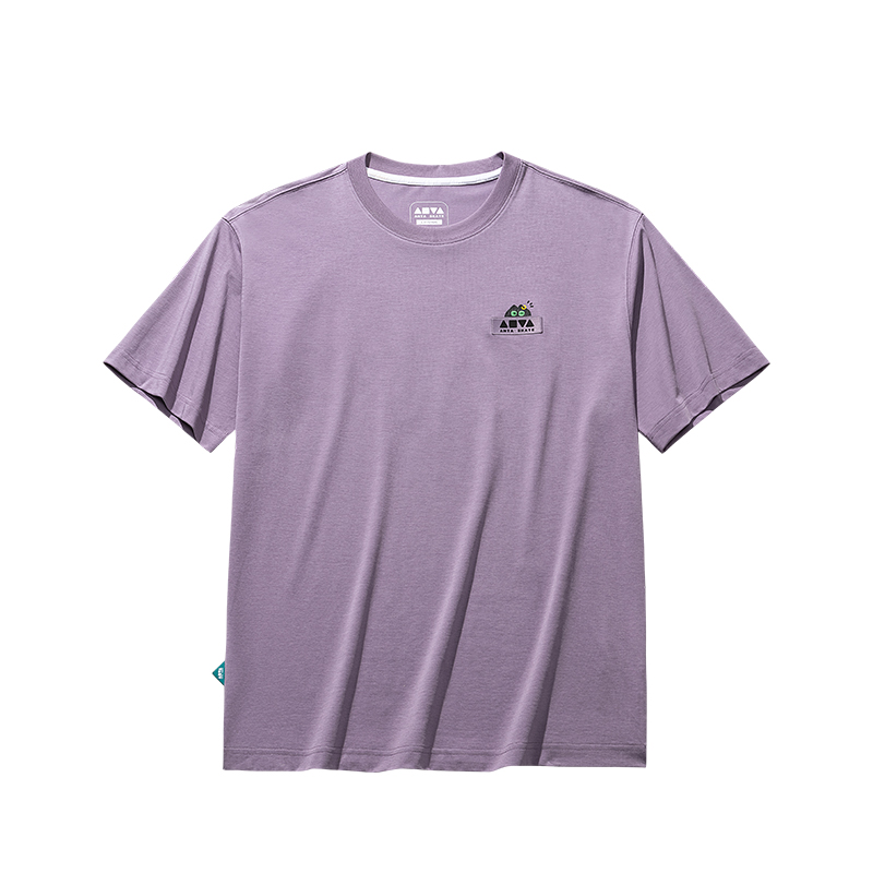Anta Life Collection T Shirt Men's Silk Gray Purple