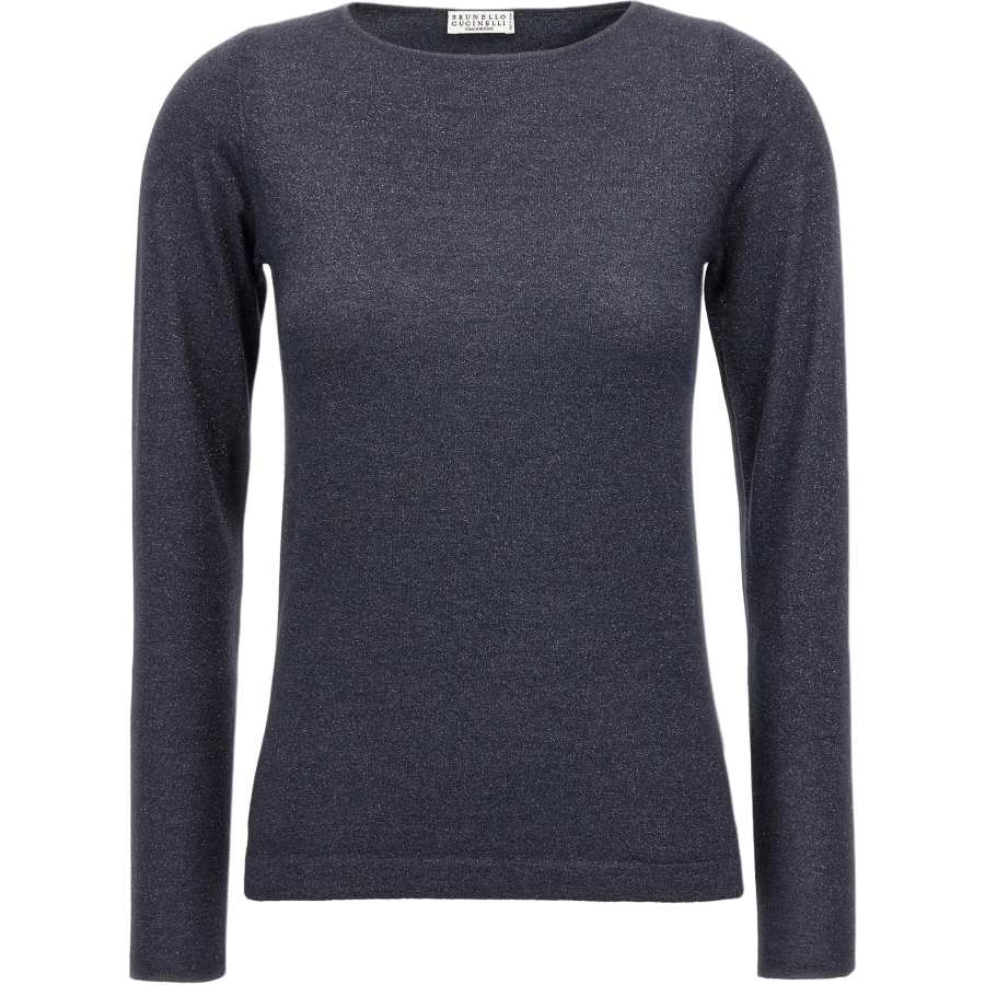 Brunello Cucinelli Long Sleeved Boat Neck Jumper