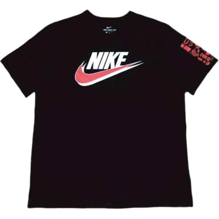 Nike Nike T Shirts Men's Black Crew Neck Moderate Straight Fit