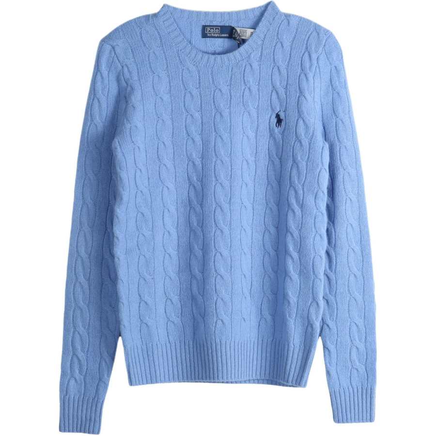Polo Ralph Lauren Logo Embroidered Cable Knitted Jumper