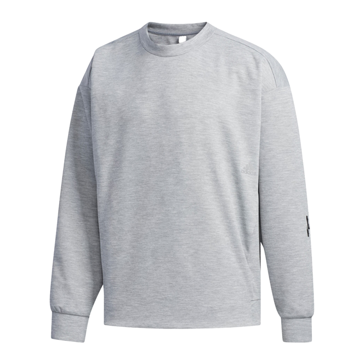 Adidas Adidas Sweatshirts Men's Gray Crew Neck Moderate Regular