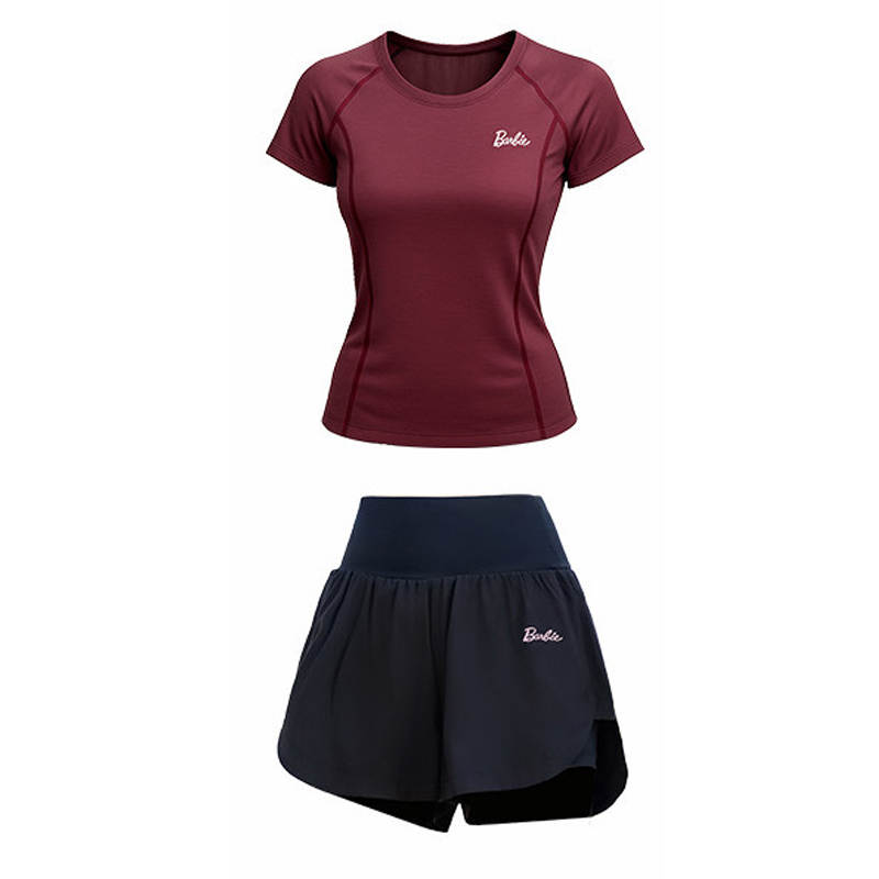 Barbie Fitness Sets Women's Crew Neck Thin